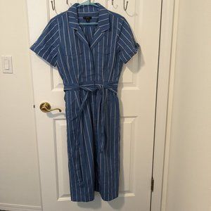 NWOT J.Crew Vertical Stripe Shirt dress 6